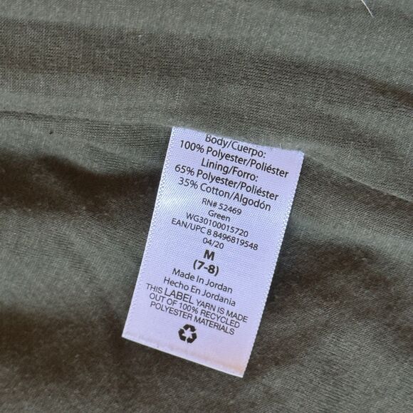 Wonder Nation Girls Plush Jacket M 7/8 Fuzzy Zip Up Spring Coat Soft Green Teddy - Picture 4 of 7